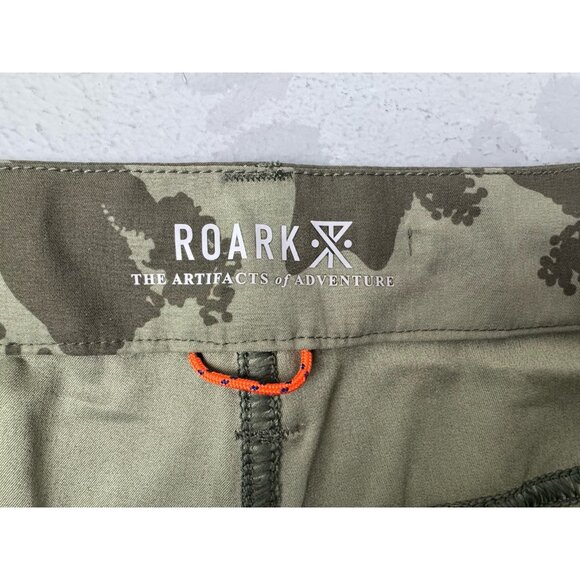 NWOT Roark Size 32 Mens Shorts Revival Explorer 2.0 Camo Tie String Green - Picture 3 of 6